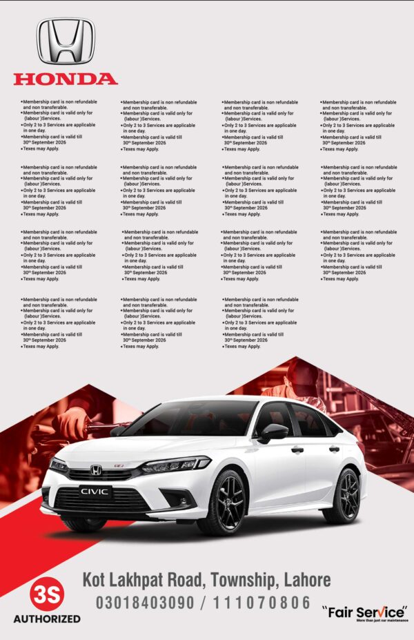 Honda Township Discount Card - Image 8